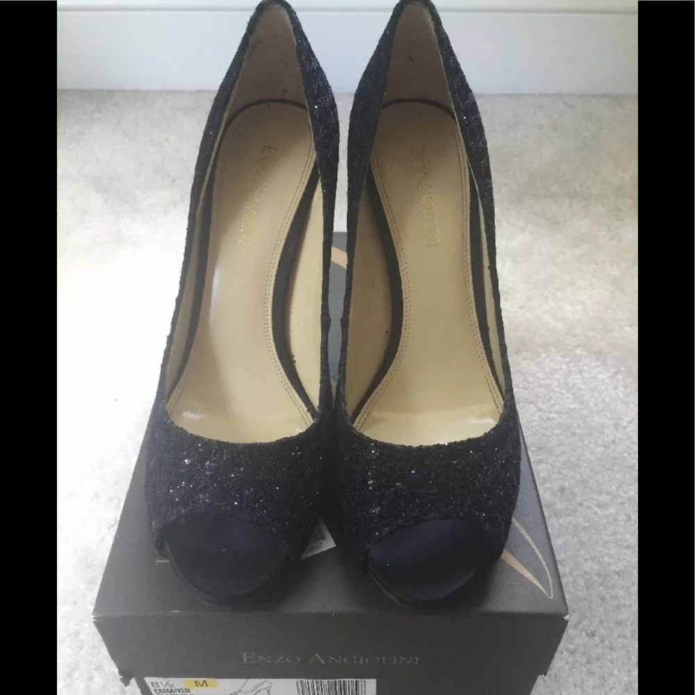 Enzo Angiolini Evening peep toe pump shoes